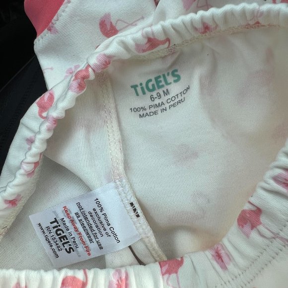 Tigel's | Short Sleeve/pant PJ Set Size 6-9M NWT - Picture 2 of 3